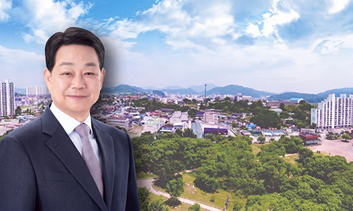 웃고있는 군수님
